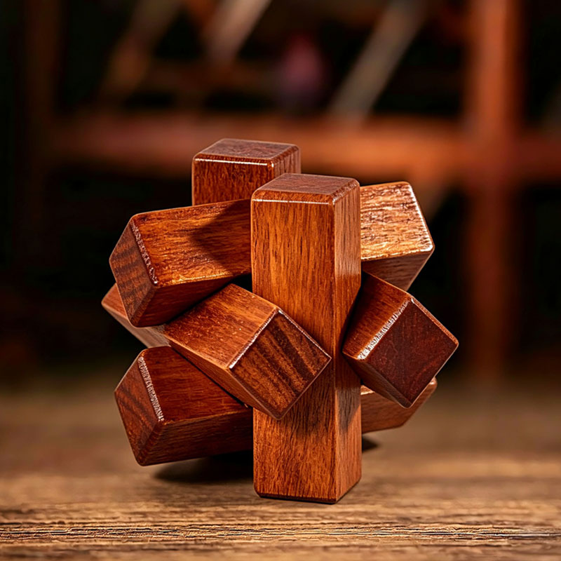Woodworking Game - Wooden Knot Puzzle IQ Logic Training