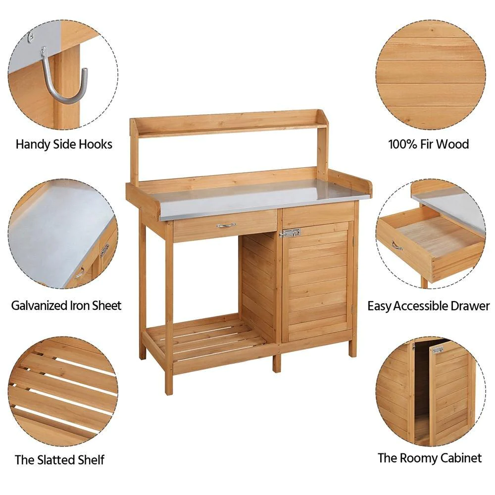 Outdoor Home Use Solid Wood Po - Woodworking Work Table ulasan dan harga