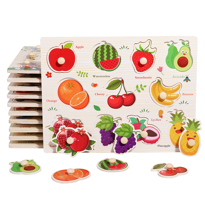 Baby Hand-Hold Puzzle Board –  - Woodworking Game ulasan dan harga