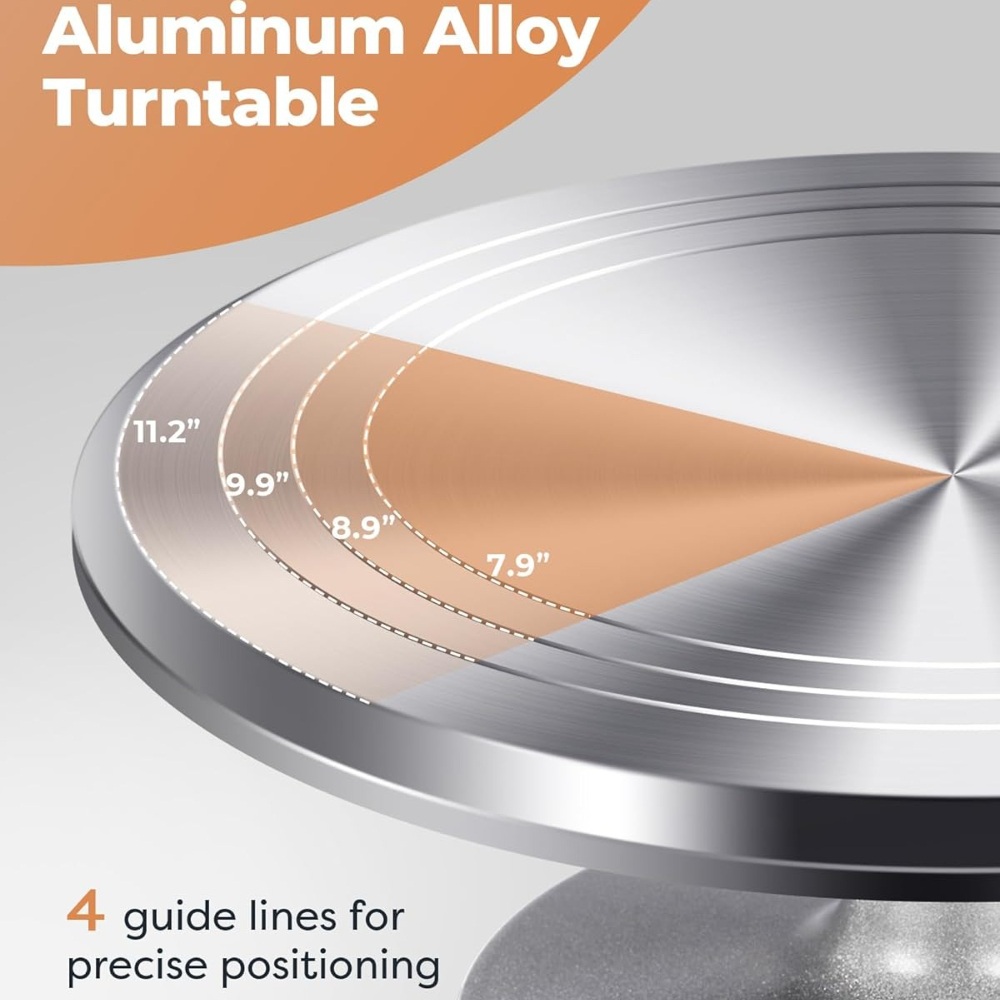Aluminium Cake Turntable Set w - Turning Gouge Set ulasan dan harga