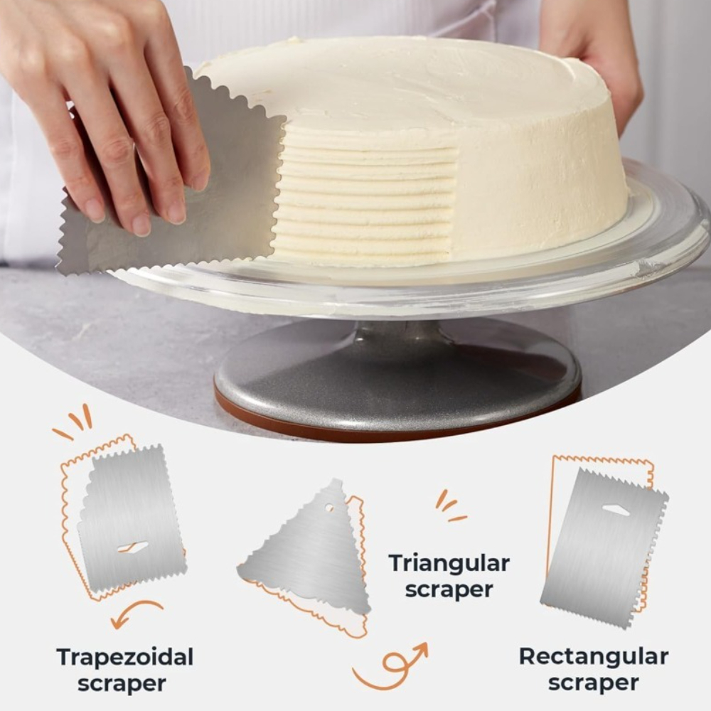 Aluminium Cake Turntable Set w - Turning Gouge Set ulasan dan harga