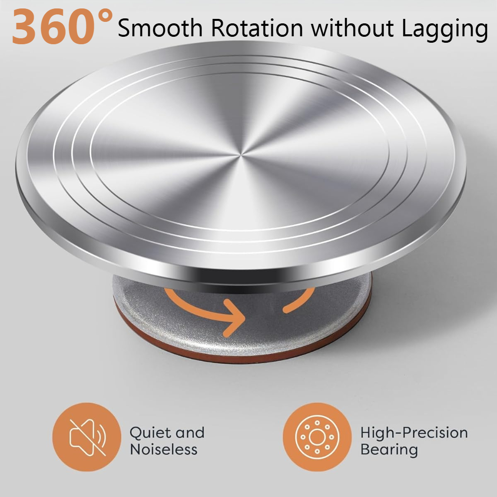 Aluminium Cake Turntable Set w - Turning Gouge Set ulasan dan harga
