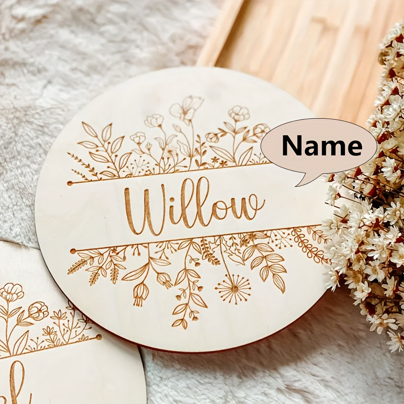 Personalized Floral Engraved N - Woodworking Room ulasan dan harga