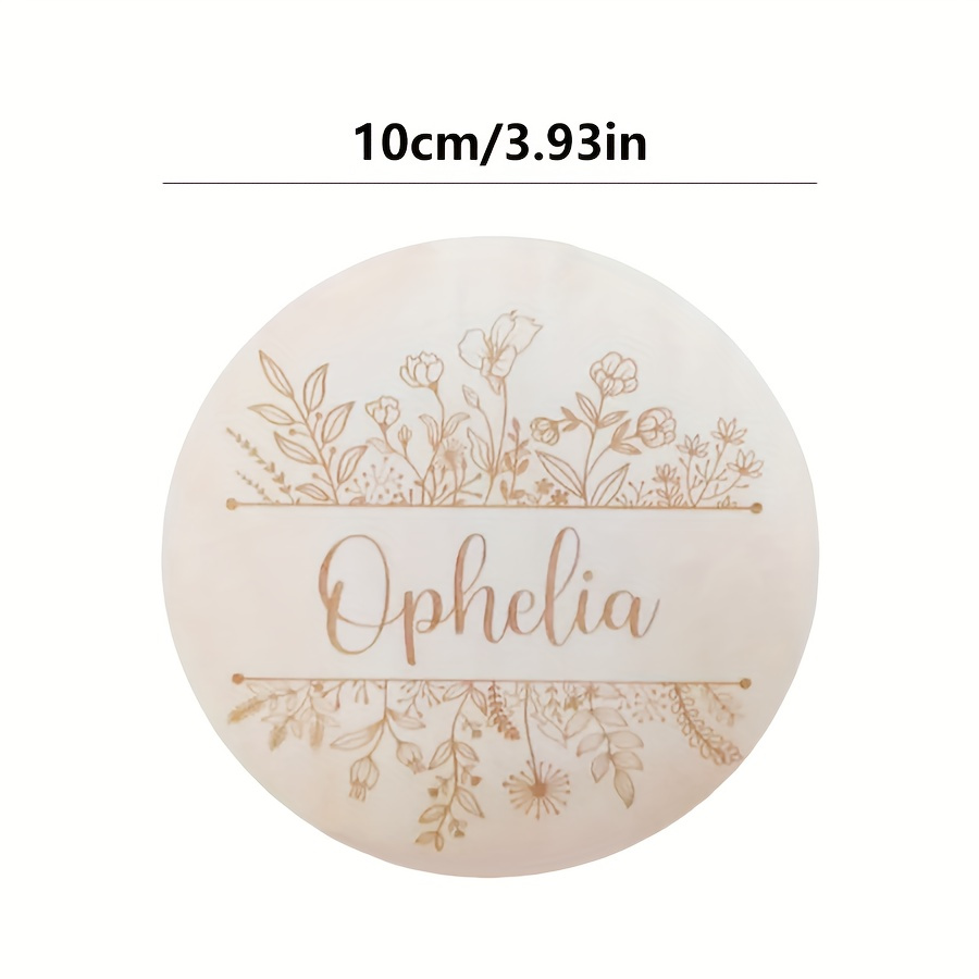 Personalized Floral Engraved N - Woodworking Room ulasan dan harga