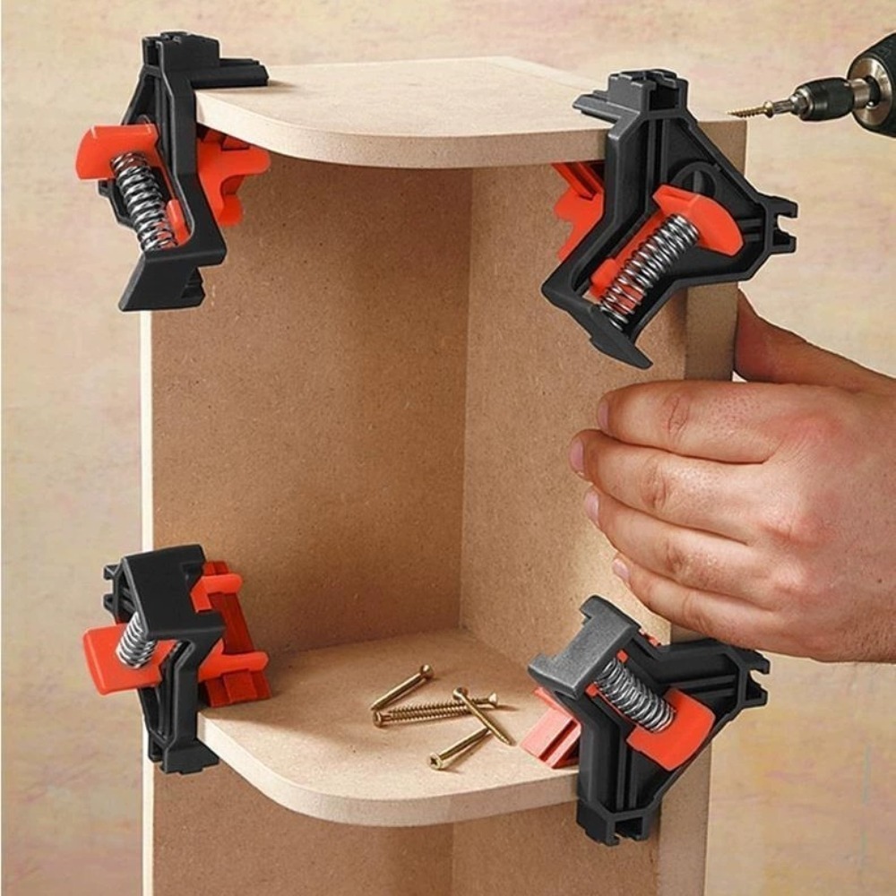 4pcs 90° Right Angle Clamp Fix - Woodworking Basics ulasan dan harga