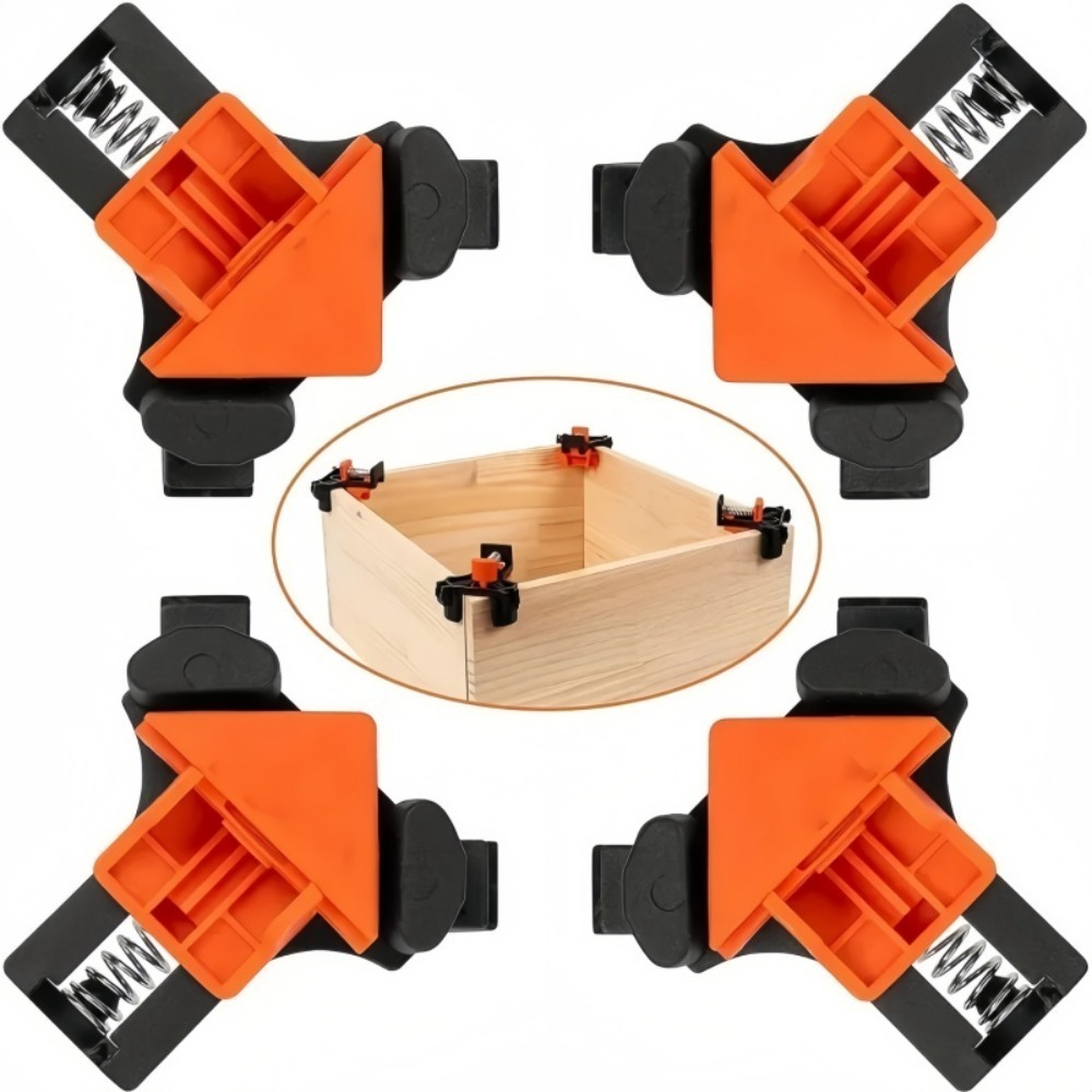 4pcs 90° Right Angle Clamp Fix - Woodworking Basics ulasan dan harga