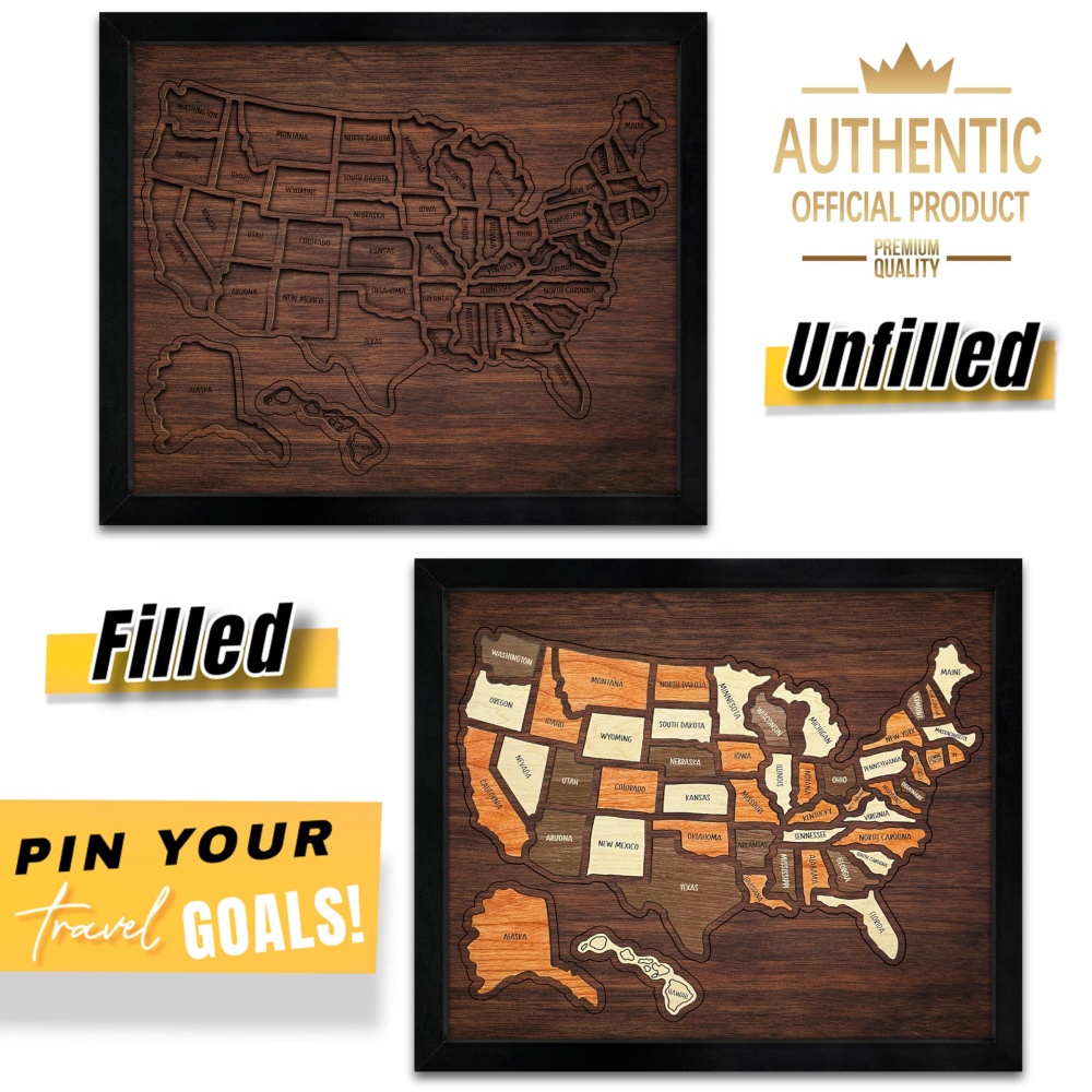 Customizable Wooden USA Travel - Woodworking Usa ulasan dan harga