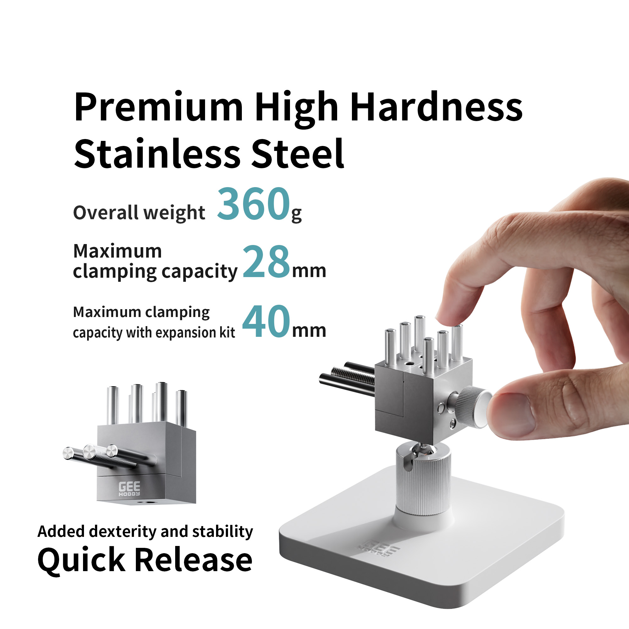 Geehobby GH-TV Stainless Steel - Woodworking Vice Quick Release ulasan dan harga