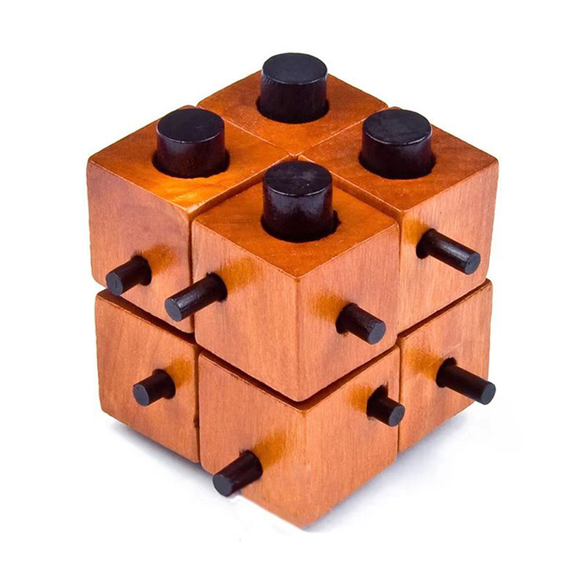 Wooden Brain Teaser Puzzles Un - Woodworking Game ulasan dan harga