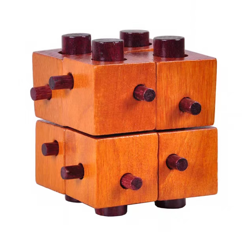Wooden Brain Teaser Puzzles Un - Woodworking Game ulasan dan harga