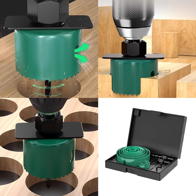 19/8/5PCS 19-127mm Hole Saw Cu - Woodworking Groove ulasan dan harga