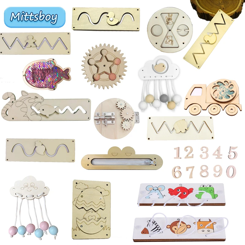 DIY Busy Board Montessori Educ - Woodworking Usa ulasan dan harga