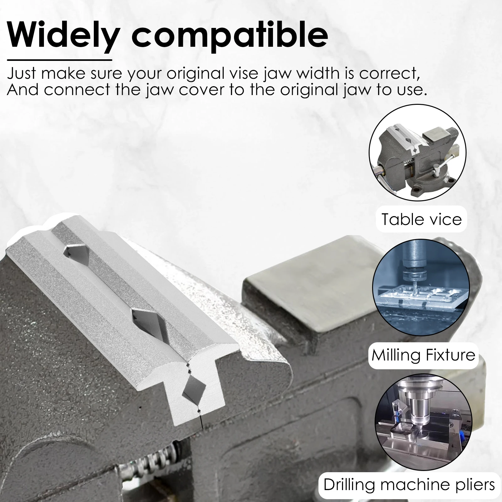 Magnetic Vise Jaws 4/5/6inch V - Woodworking Bench Vise ulasan dan harga