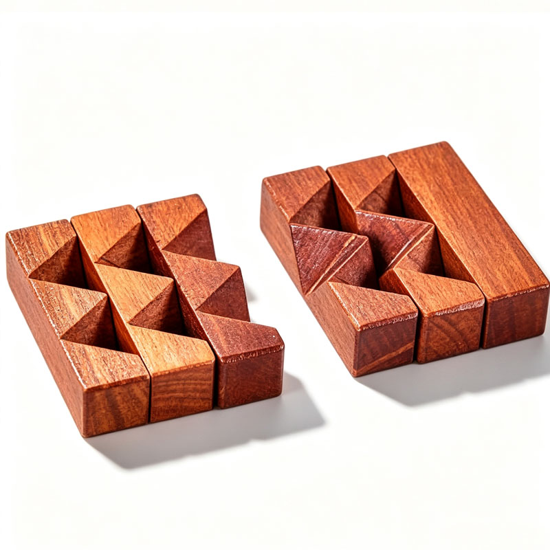 Wooden Knot Puzzle IQ Logic Tr - Woodworking Game ulasan dan harga