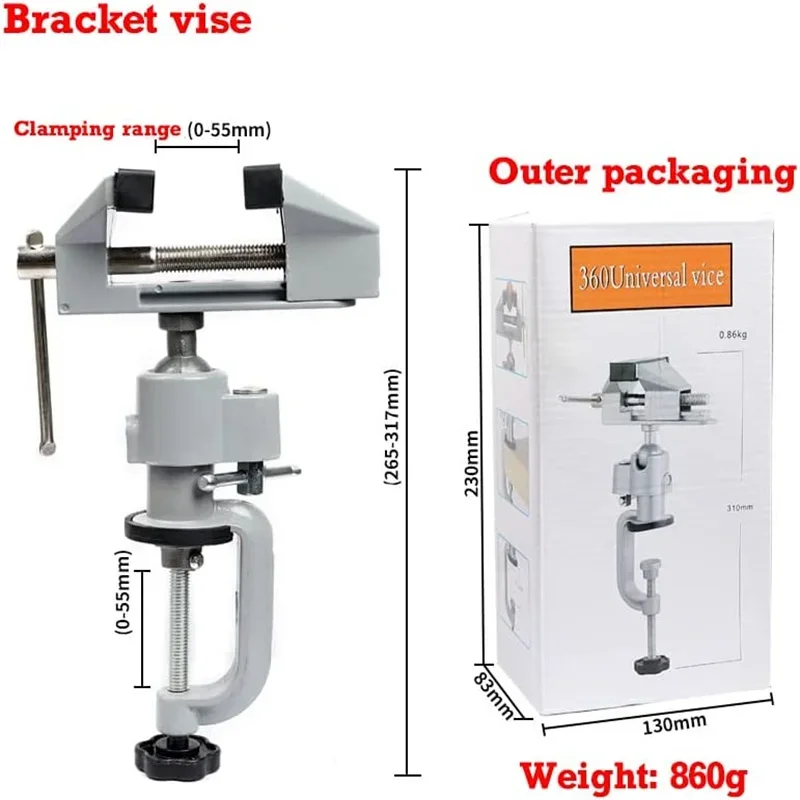Multifunctional Aluminum Alloy - Woodworking Bench Vise ulasan dan harga