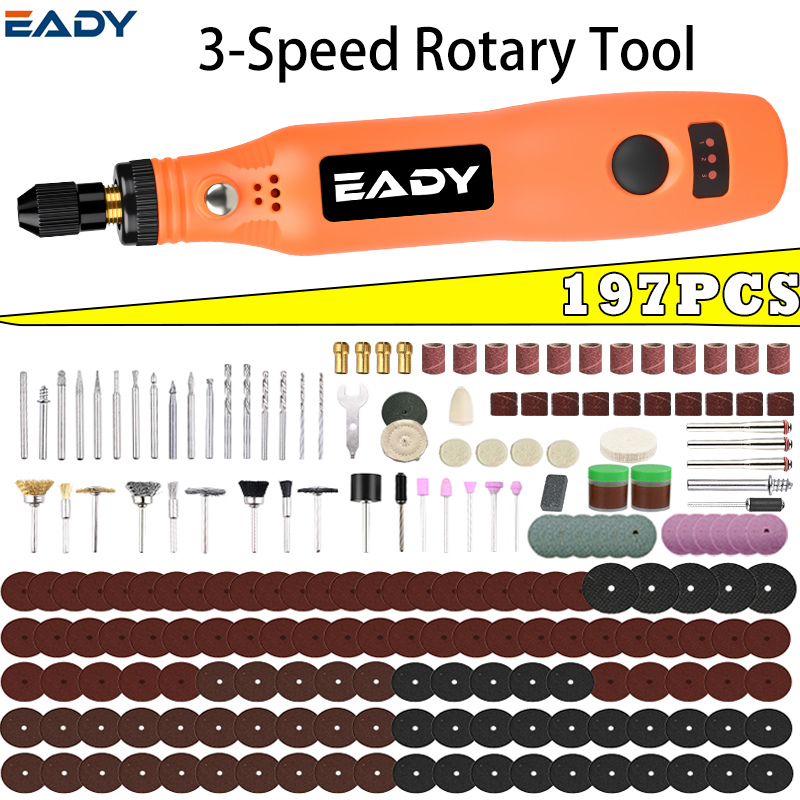 USB Cordless Rotary Tool Kit – - Woodworking Essentials ulasan dan harga