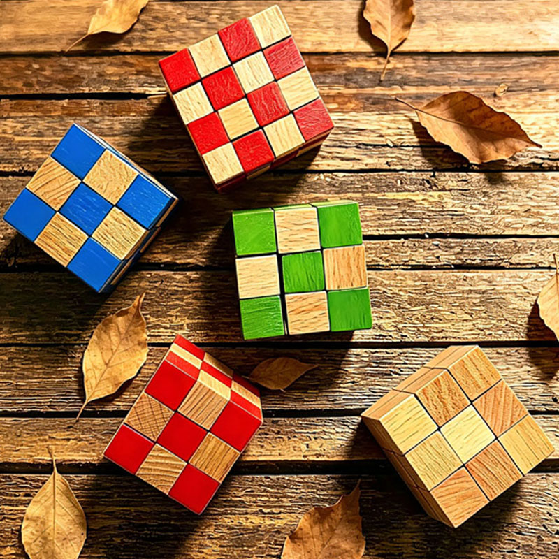 Square Snake Cube Wooden Brain - Woodworking Game ulasan dan harga