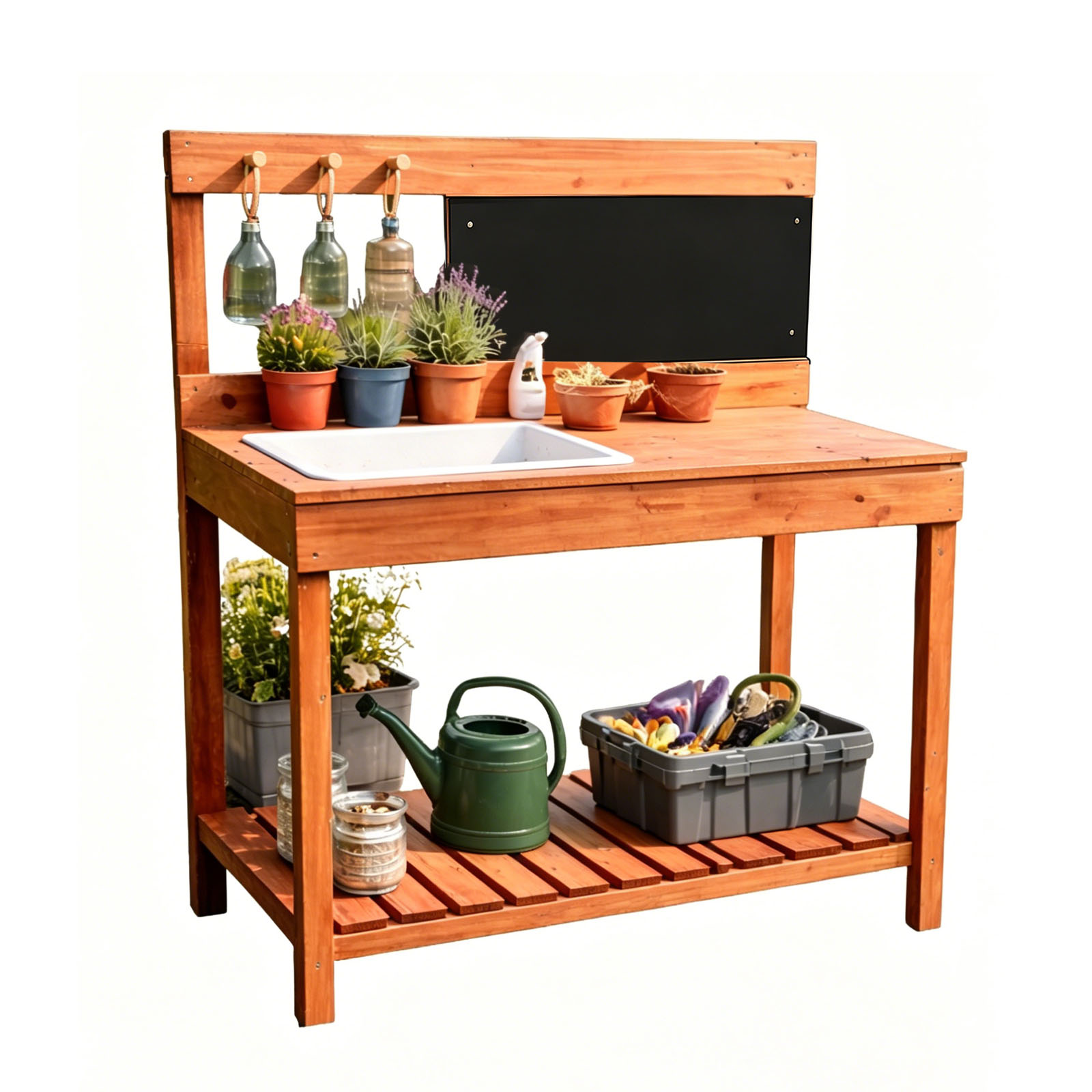 Wooden Potting Benches For Chi - Woodworking Work Table ulasan dan harga