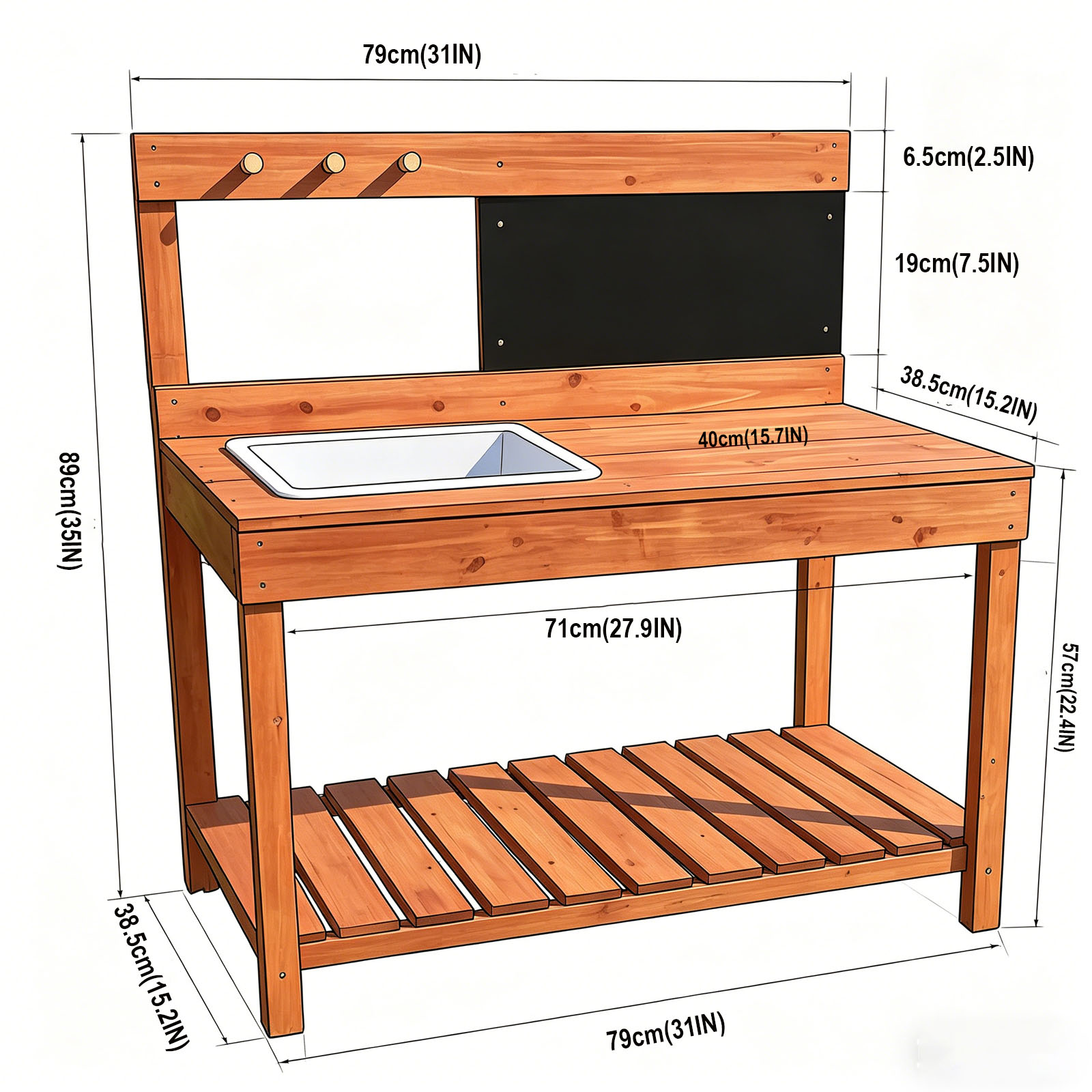 Wooden Potting Benches For Chi - Woodworking Work Table ulasan dan harga