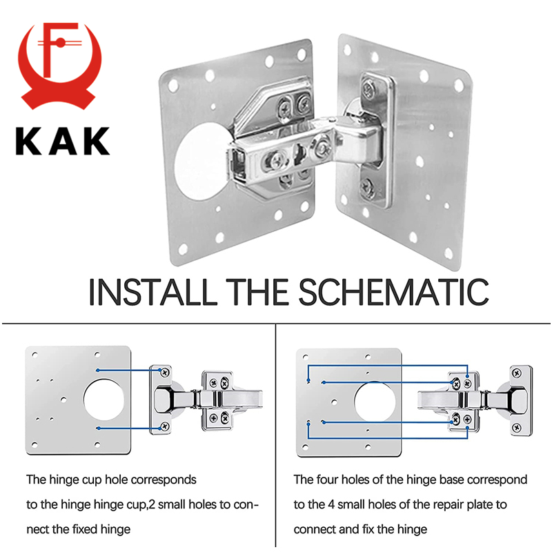 KAK 8pcs Hinge Repair Plate Br - Cabinet Scraper Set ulasan dan harga