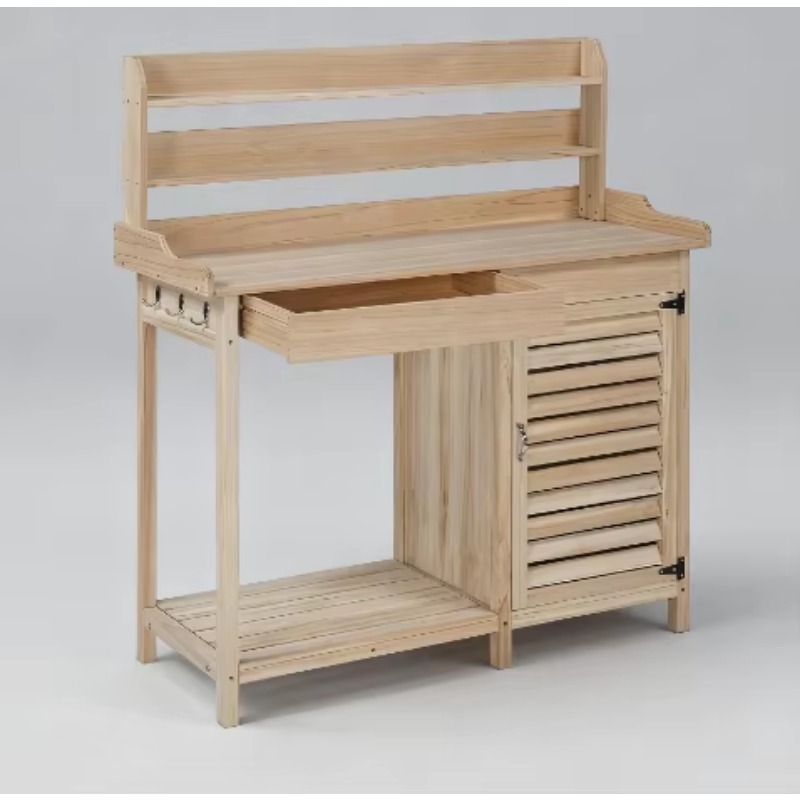 New Natural Color Wooden Potti - Woodworking Work Table ulasan dan harga