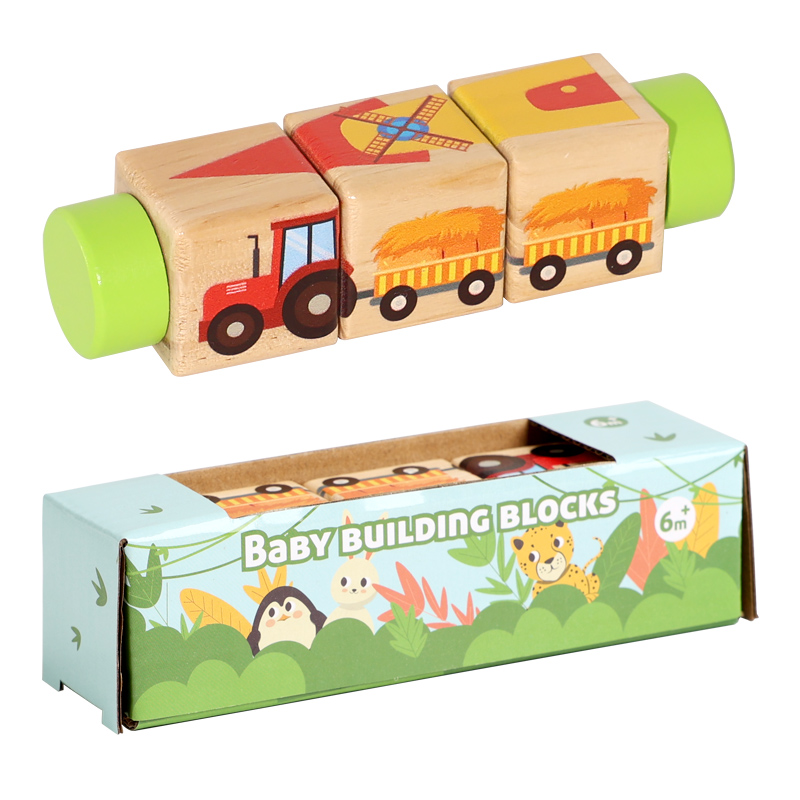 1pcs Baby Wooden Rotating Anim - Woodworking Game ulasan dan harga