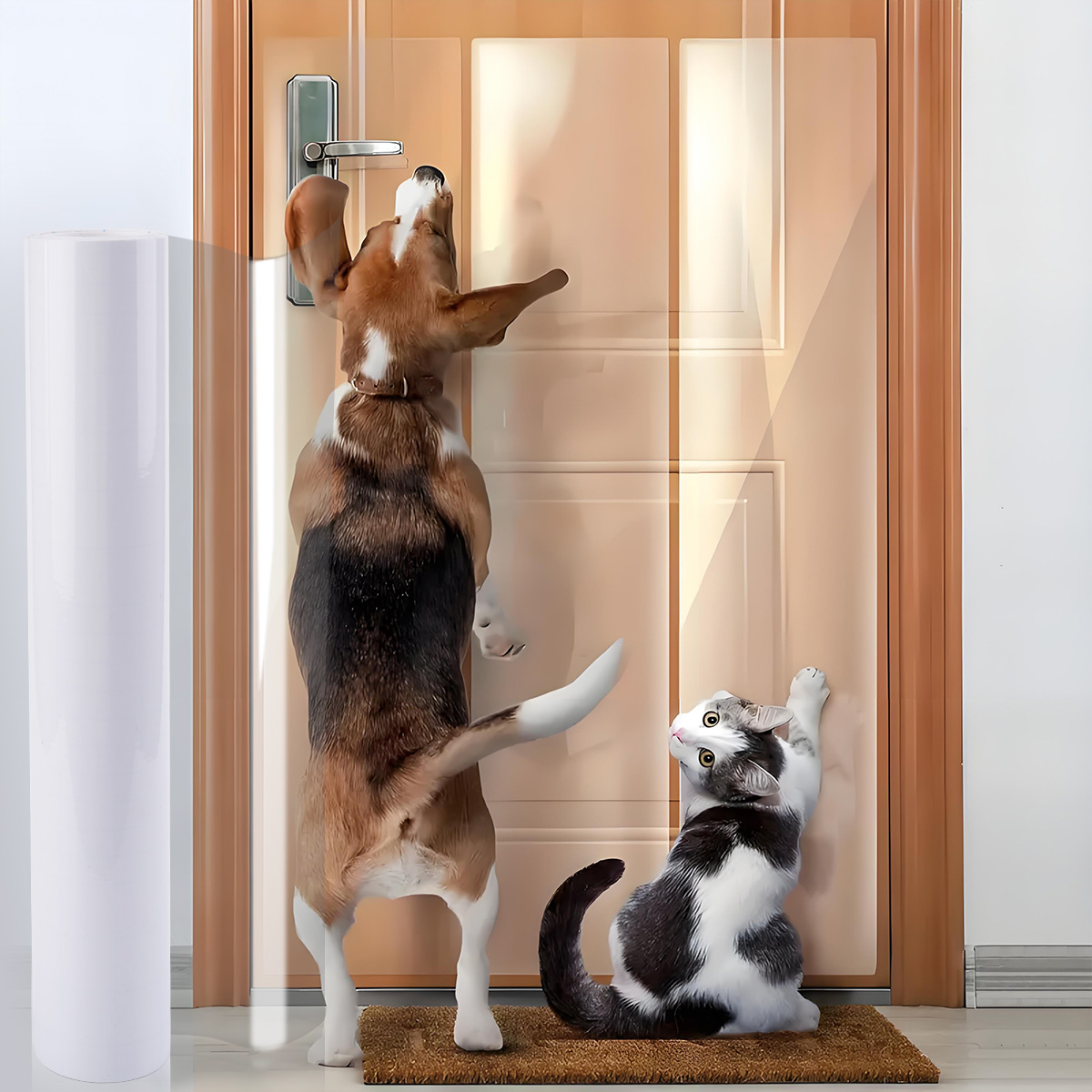Transparent Self-Adhesive Cat  - Woodworking Mask ulasan dan harga