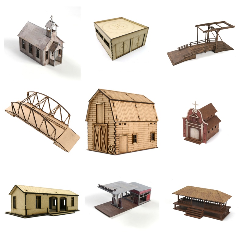 1/72 Scale Wooden Assembly Bui - Woodworking Game ulasan dan harga