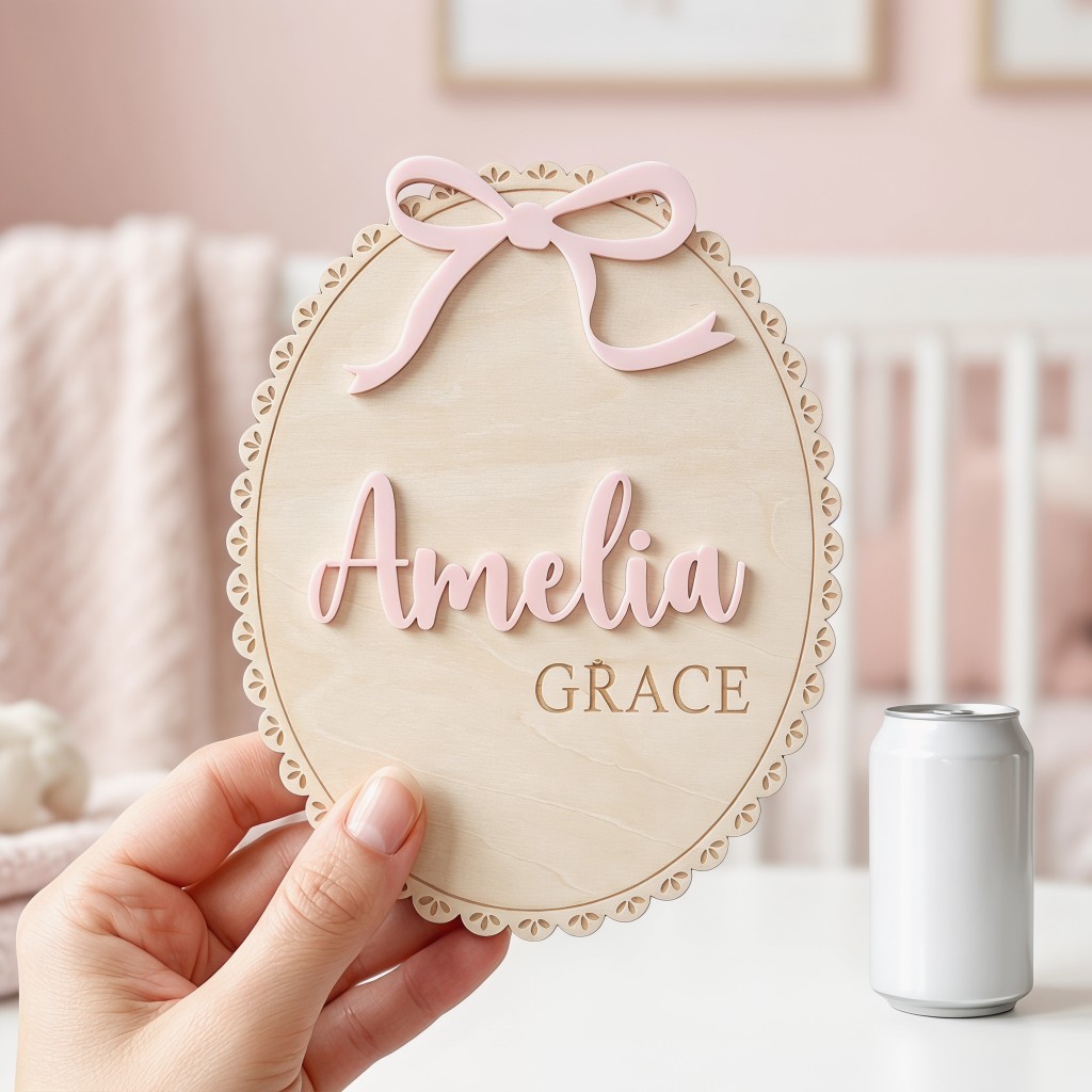 1Pc Custom Bow Lace Edge Baby  - Woodworking Room ulasan dan harga