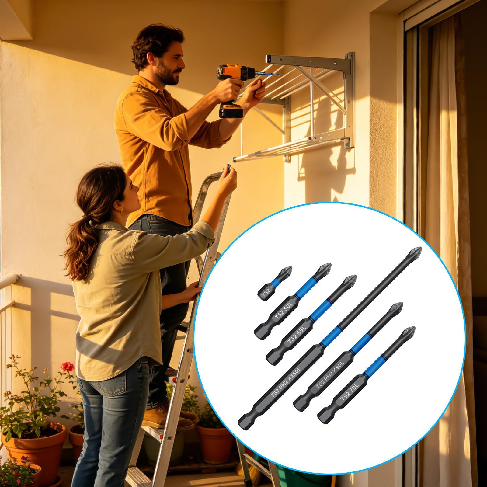 Drill Screwdriver Bit Set 6-Pi - Woodworking Tool ulasan dan harga