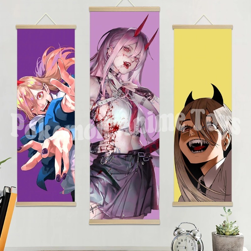 Chainsaw Man Anime Poster Wood - Woodworking Room ulasan dan harga