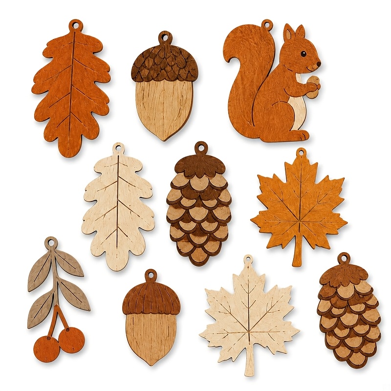 Autumn Wooden Garland Squirrel - Woodworking Room ulasan dan harga