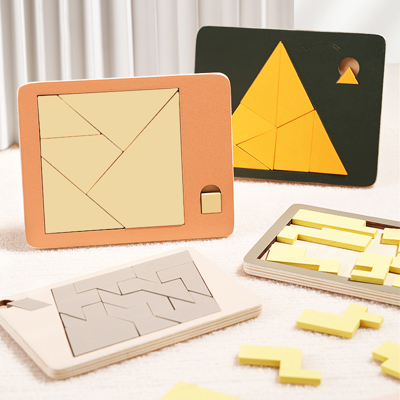 Wooden Geometric Puzzles Chall - Woodworking Game ulasan dan harga