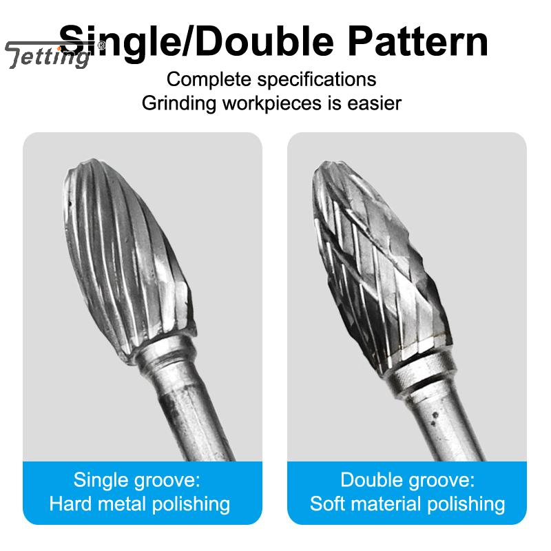 10Pcs Tungsten Carbide Burr Ki - Woodworking Files And Rasps ulasan dan harga