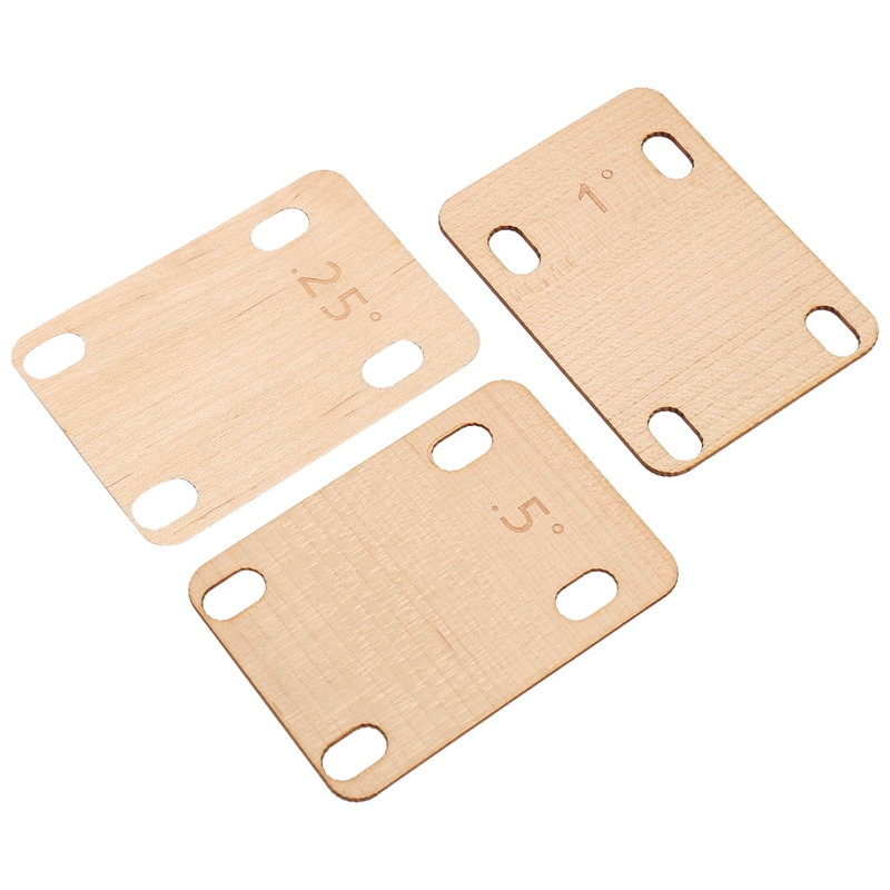 3Pcs Guitar Neck Shims, Solid  - Woodworking Tool ulasan dan harga